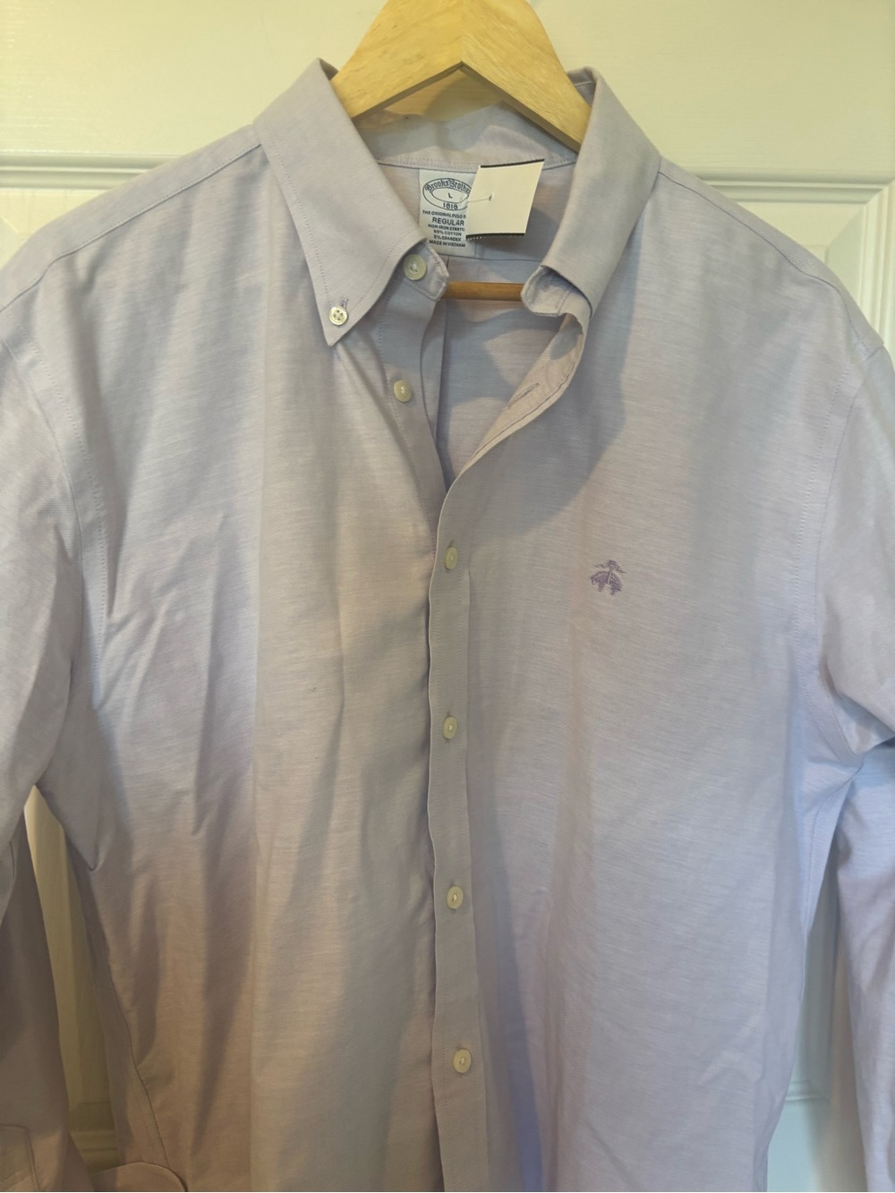 Brooks Brothers Lavender Button-Down Oxford Shirt